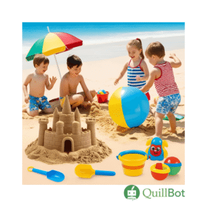 Kids playing on the beach