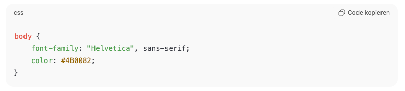 ChatGPT Beispiel-Code