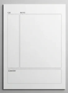 Cornell notes format