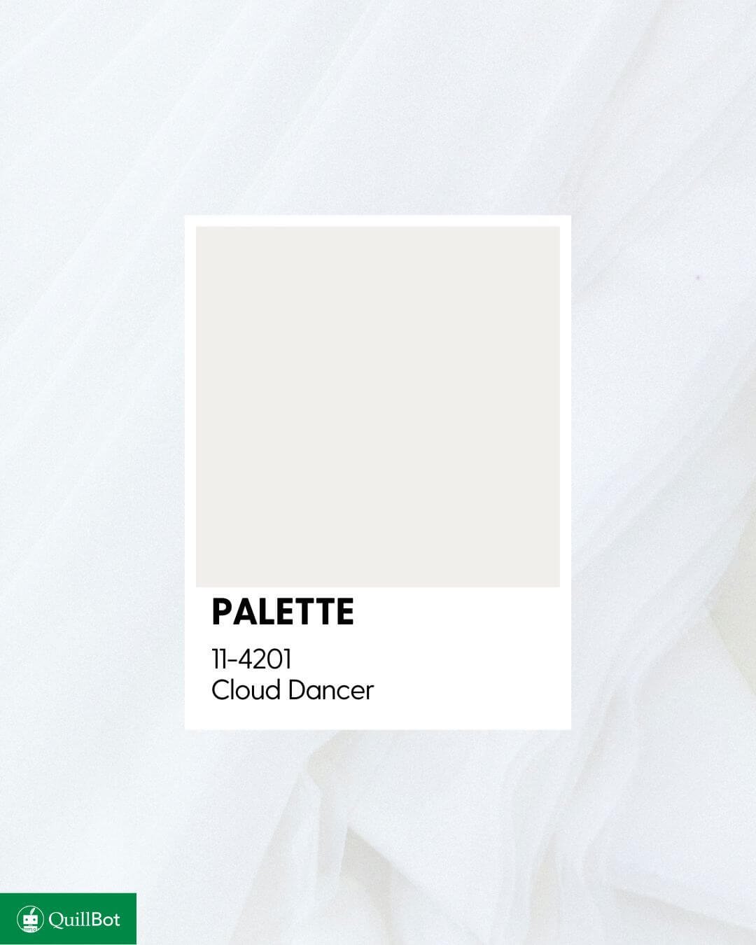 couleur pantone 2026 cloud dancer
