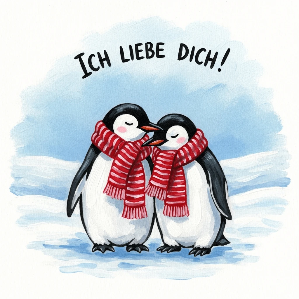 Niedliches Ich-liebe-dich-Bild